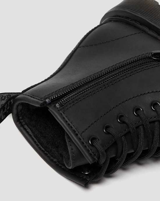 Botas Dr. Martens 1460 Serena Faux Fur Lined Niña Negros MX-63482